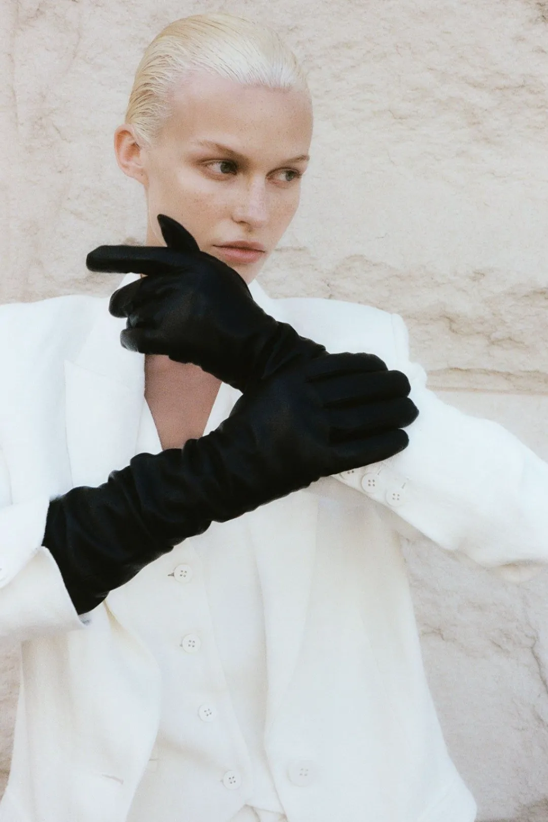 Gloves*St. Agni Leather Gloves - Black