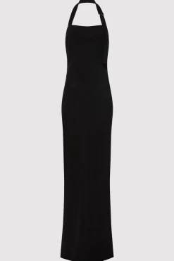 Tailoring*St. Agni Linen Bias Maxi Dress - Black