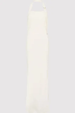 Tailoring*St. Agni Linen Bias Maxi Dress - Ivory
