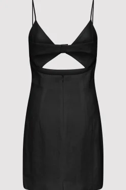 Tailoring*St. Agni Linen Bra Mini Dress - Black