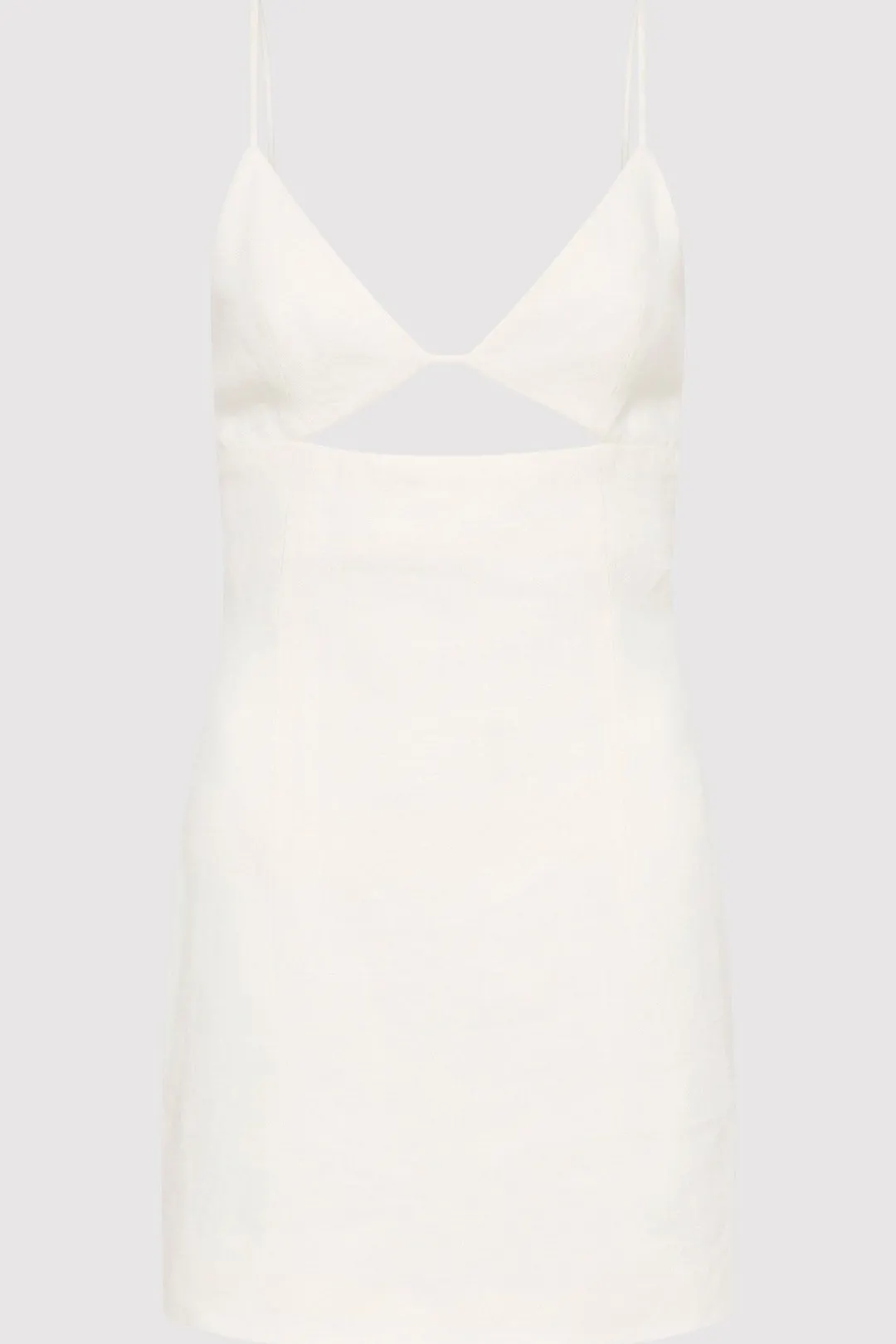 Tailoring*St. Agni Linen Bra Mini Dress - Ivory