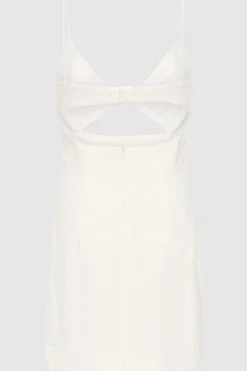 Tailoring*St. Agni Linen Bra Mini Dress - Ivory