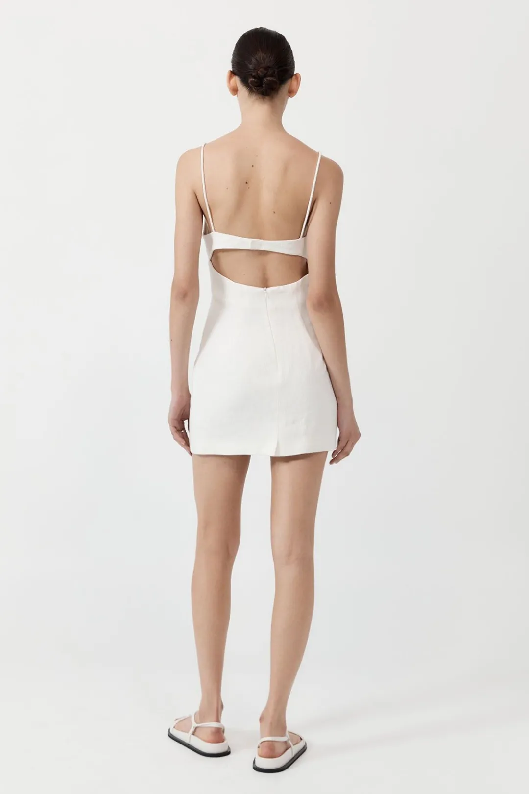 Dresses*St. Agni Linen Bra Mini Dress - Ivory