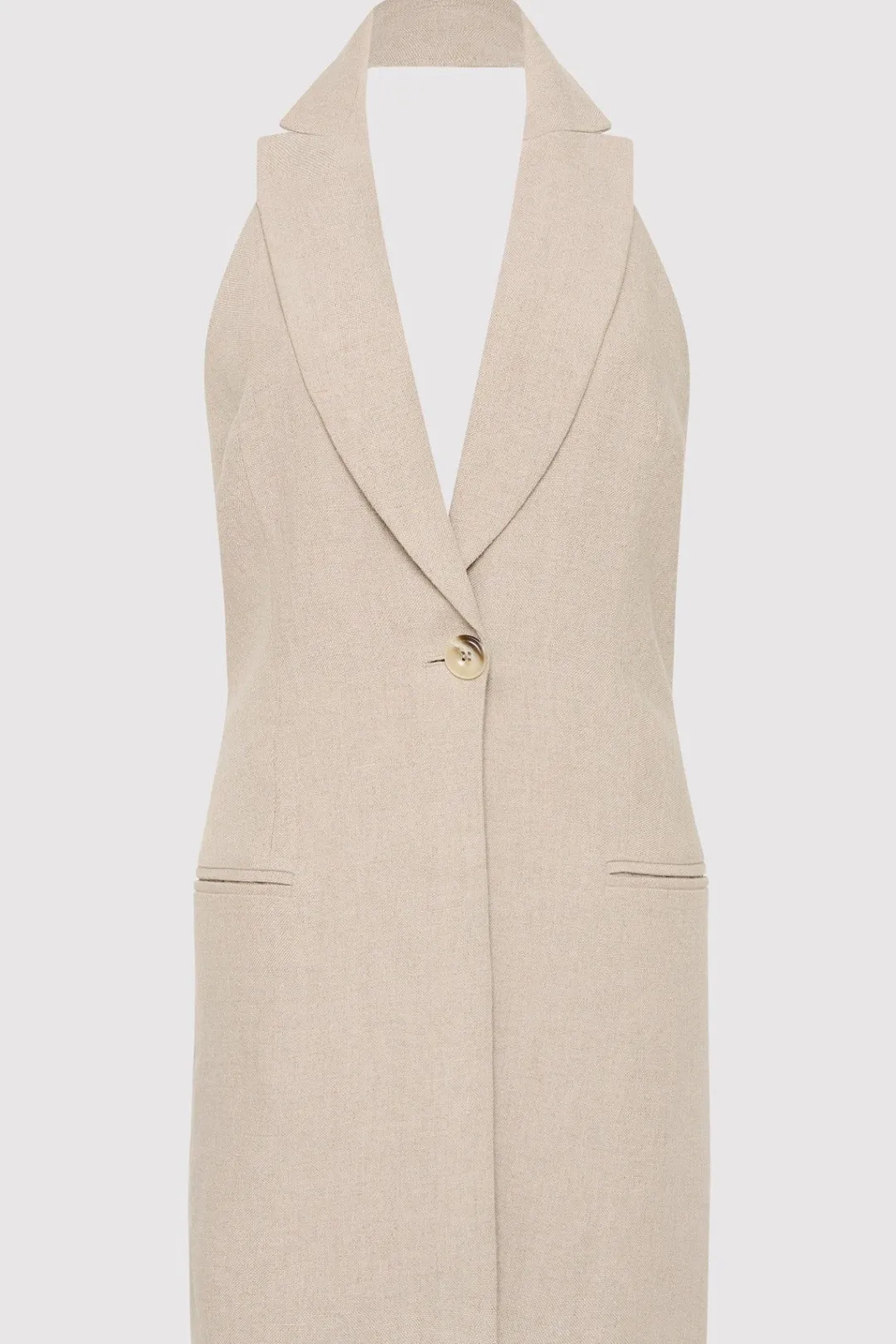 Tops*St. Agni Linen Helm Vest - Natural