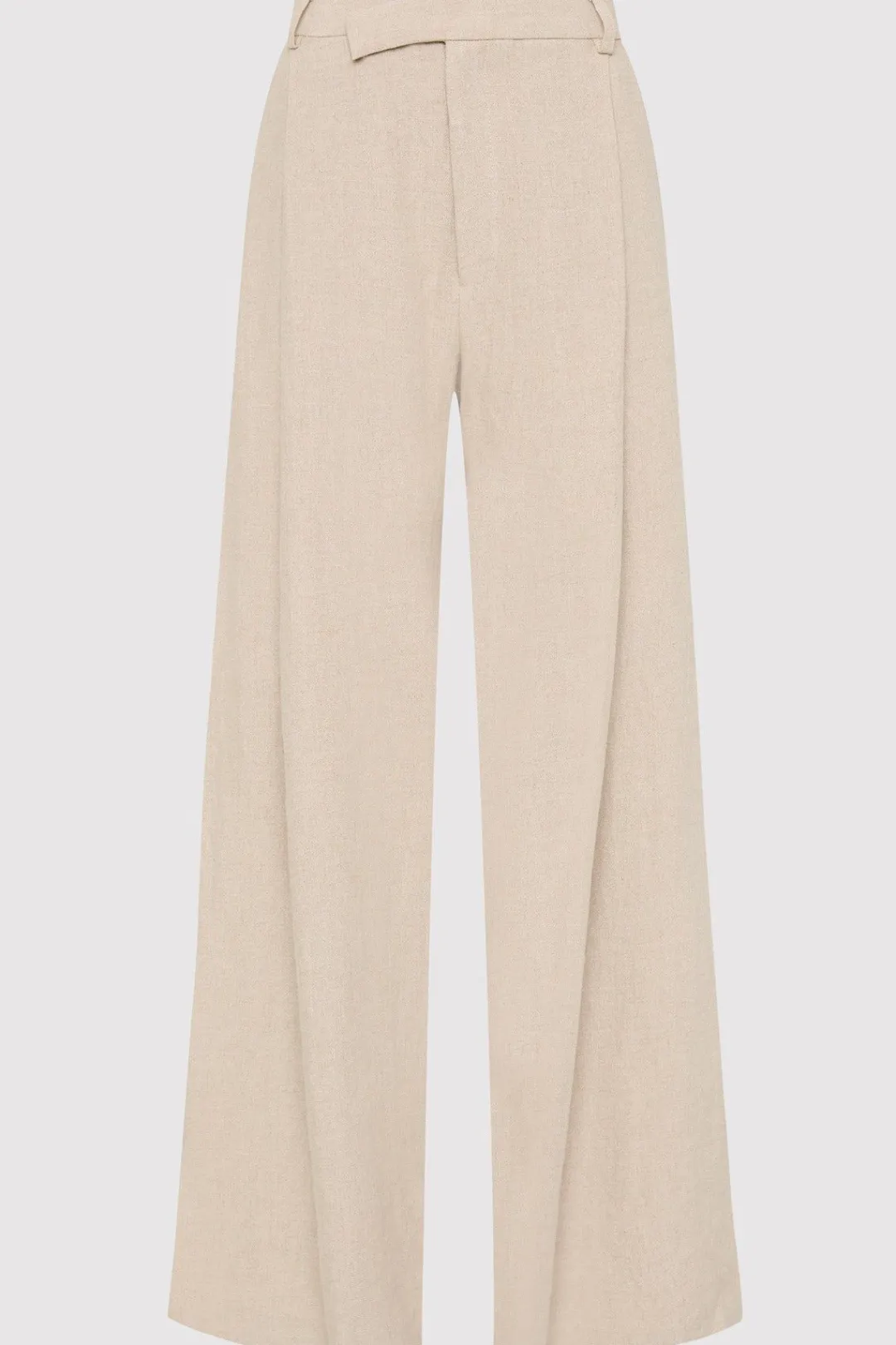 Tailoring*St. Agni Linen Overlap Waist Trousers - Natural