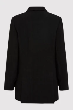 Tailoring*St. Agni Linen Split Sleeve Blazer - Black