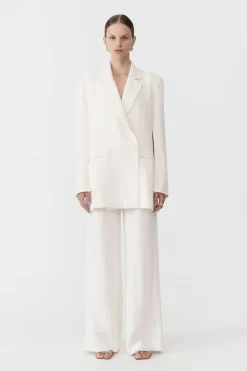 Jackets*St. Agni Linen Split Sleeve Blazer - Ivory
