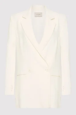 Jackets*St. Agni Linen Split Sleeve Blazer - Ivory