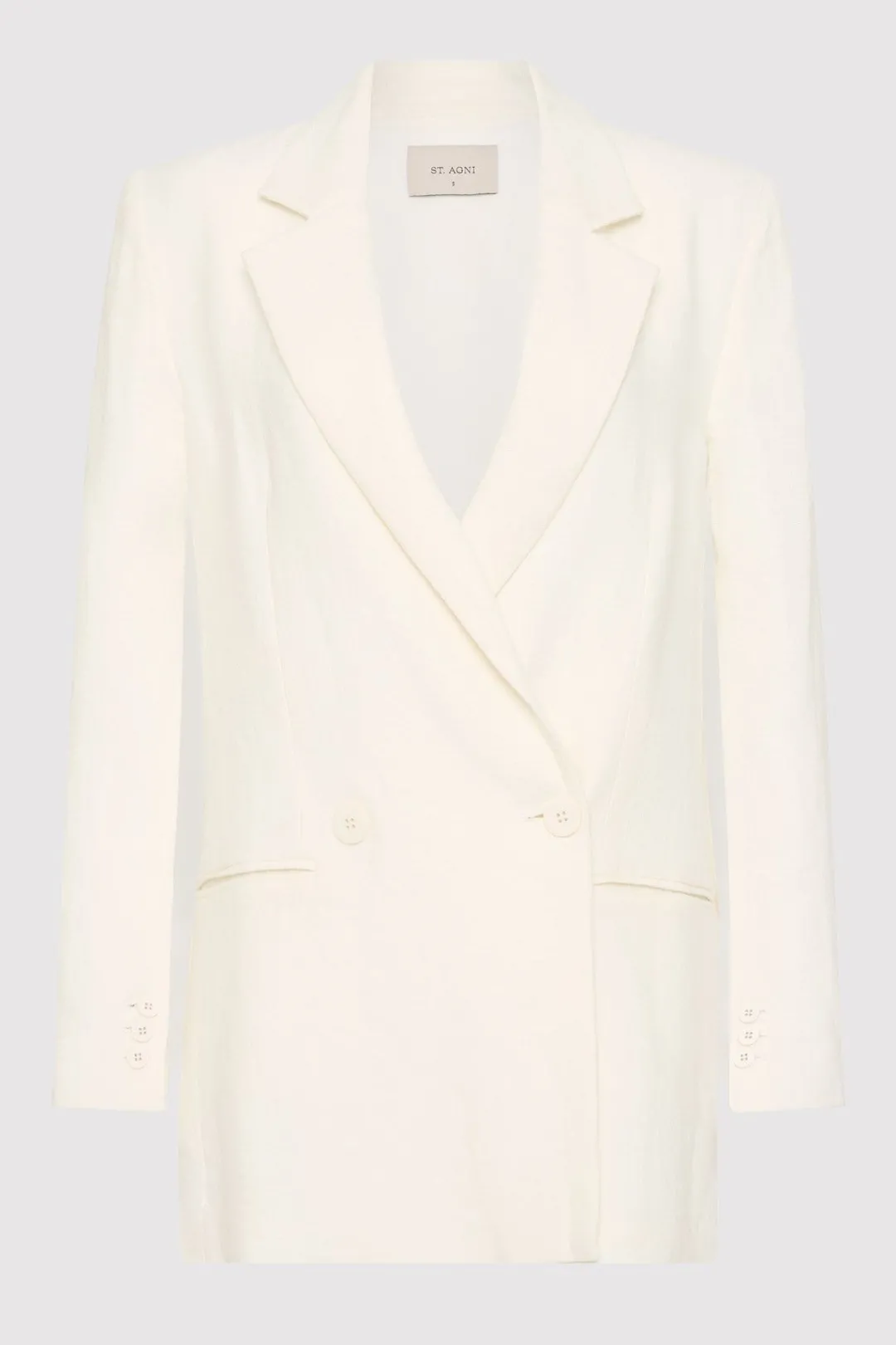 Jackets*St. Agni Linen Split Sleeve Blazer - Ivory