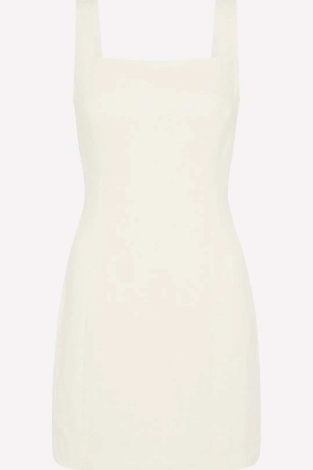 Dresses*St. Agni Linen Square Neck Mini Dress - Ivory