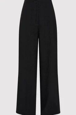 Tailoring*St. Agni Linen Wide Leg Pants - Black