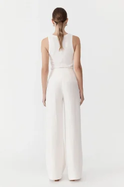 Pants*St. Agni Linen Wide Leg Pants - Ivory