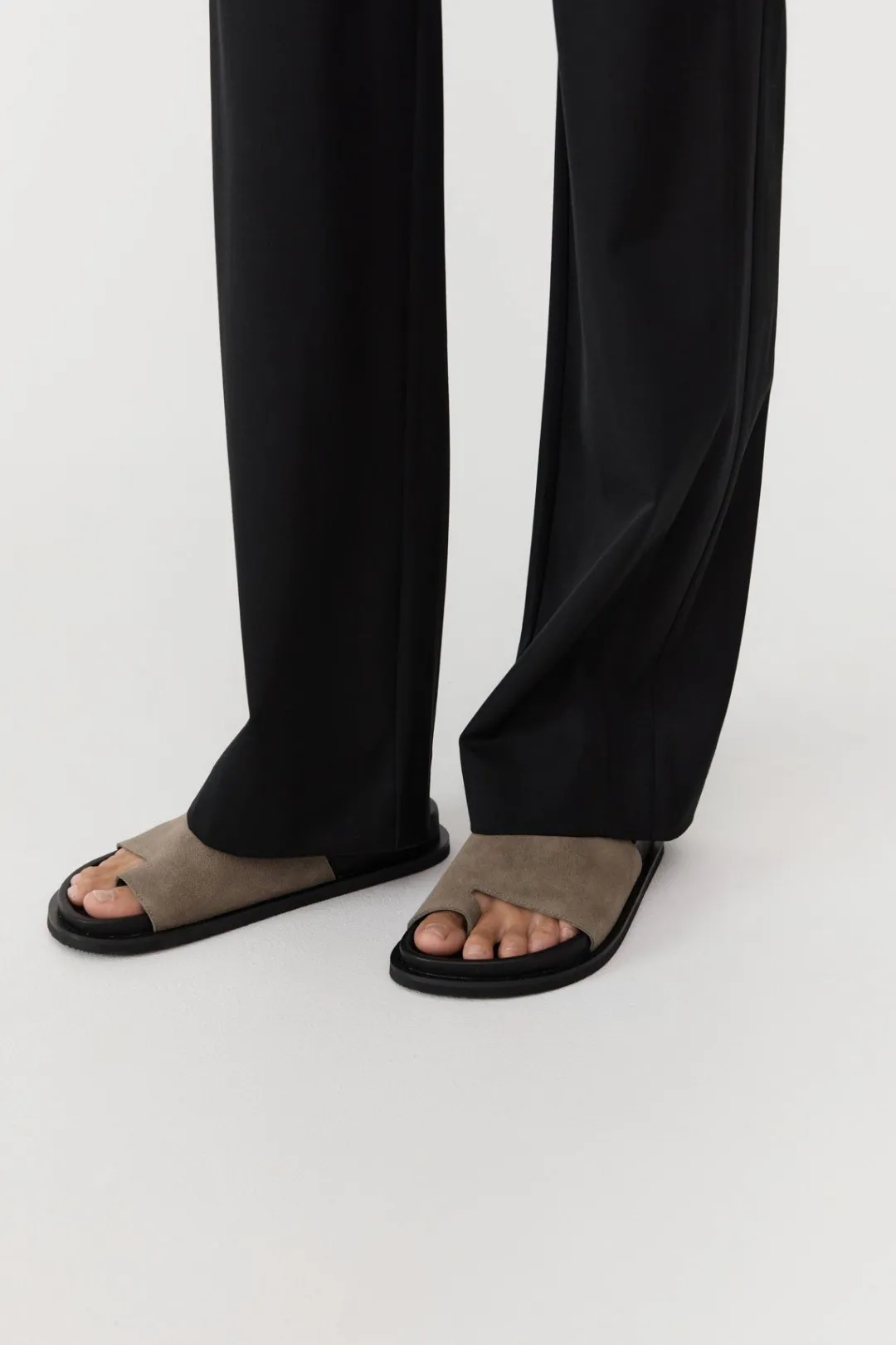 Slides*St. Agni Loe Suede Slide - Kelp