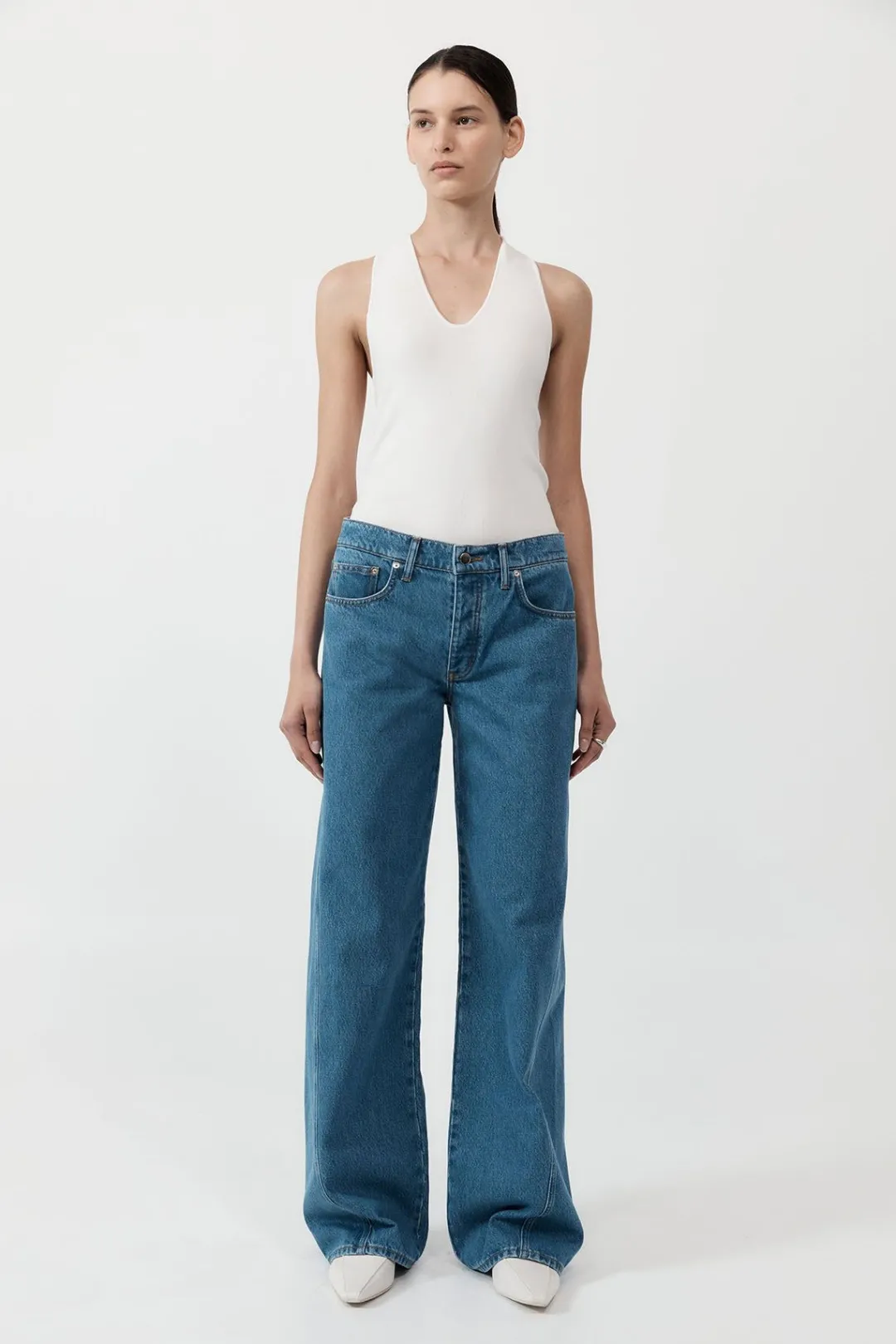 Pants*St. Agni Low Rise Jeans - Denim Blue
