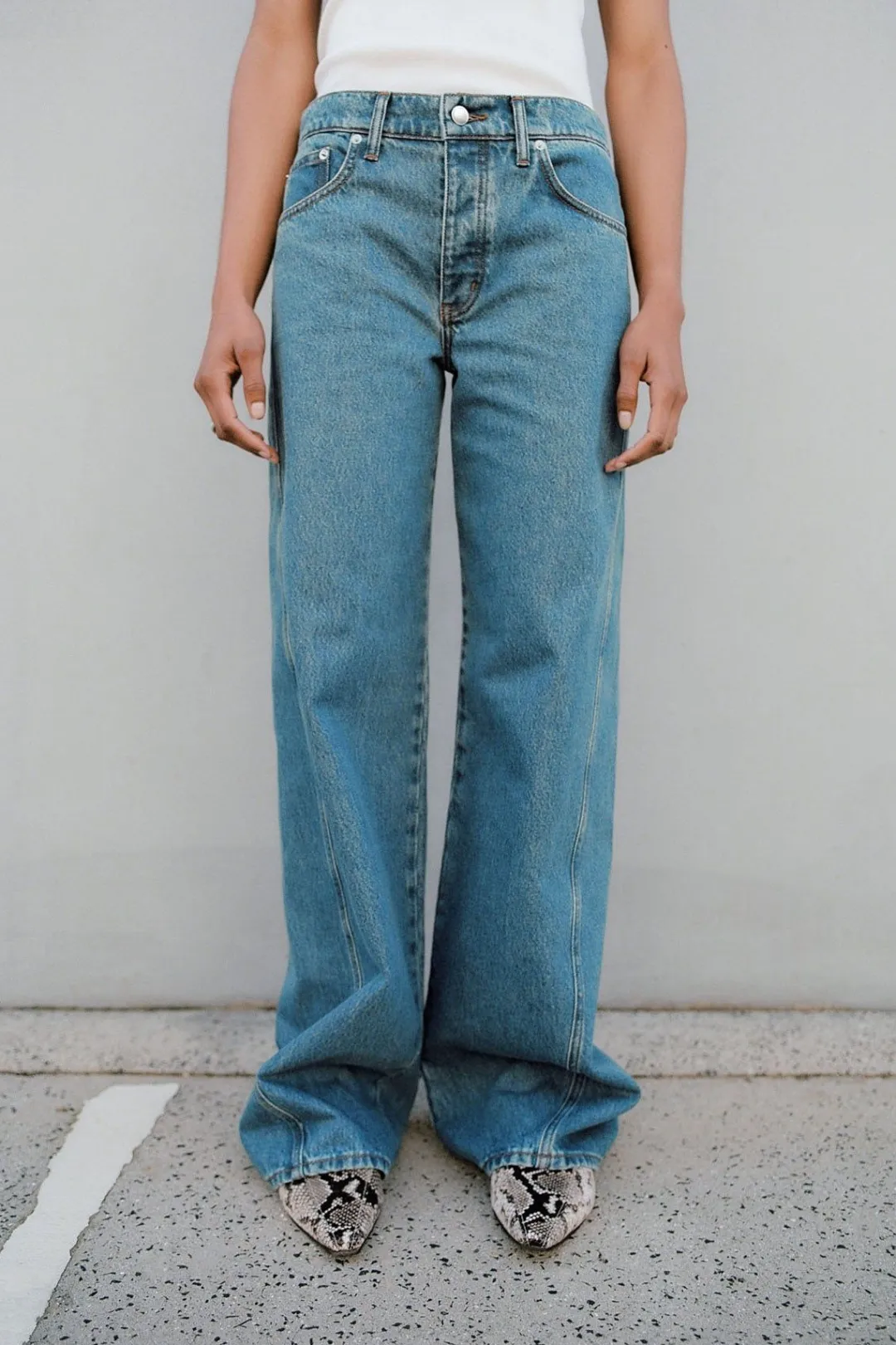 Pants*St. Agni Low Rise Jeans - Denim Blue