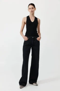 Denim*St. Agni Low Rise Jeans - Washed Black