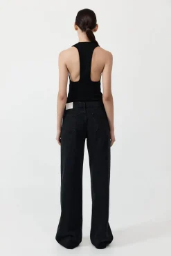 Denim*St. Agni Low Rise Jeans - Washed Black