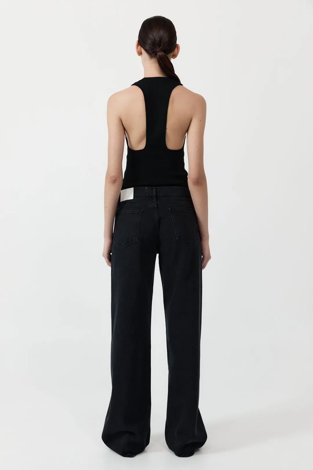 Denim*St. Agni Low Rise Jeans - Washed Black