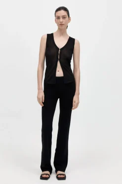 Knitwear*St. Agni Low Waist Knit Pants - Black