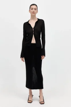 Skirts*St. Agni Low Waist Knit Skirt - Black