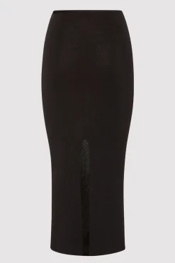 Knitwear*St. Agni Low Waist Knit Skirt - Black