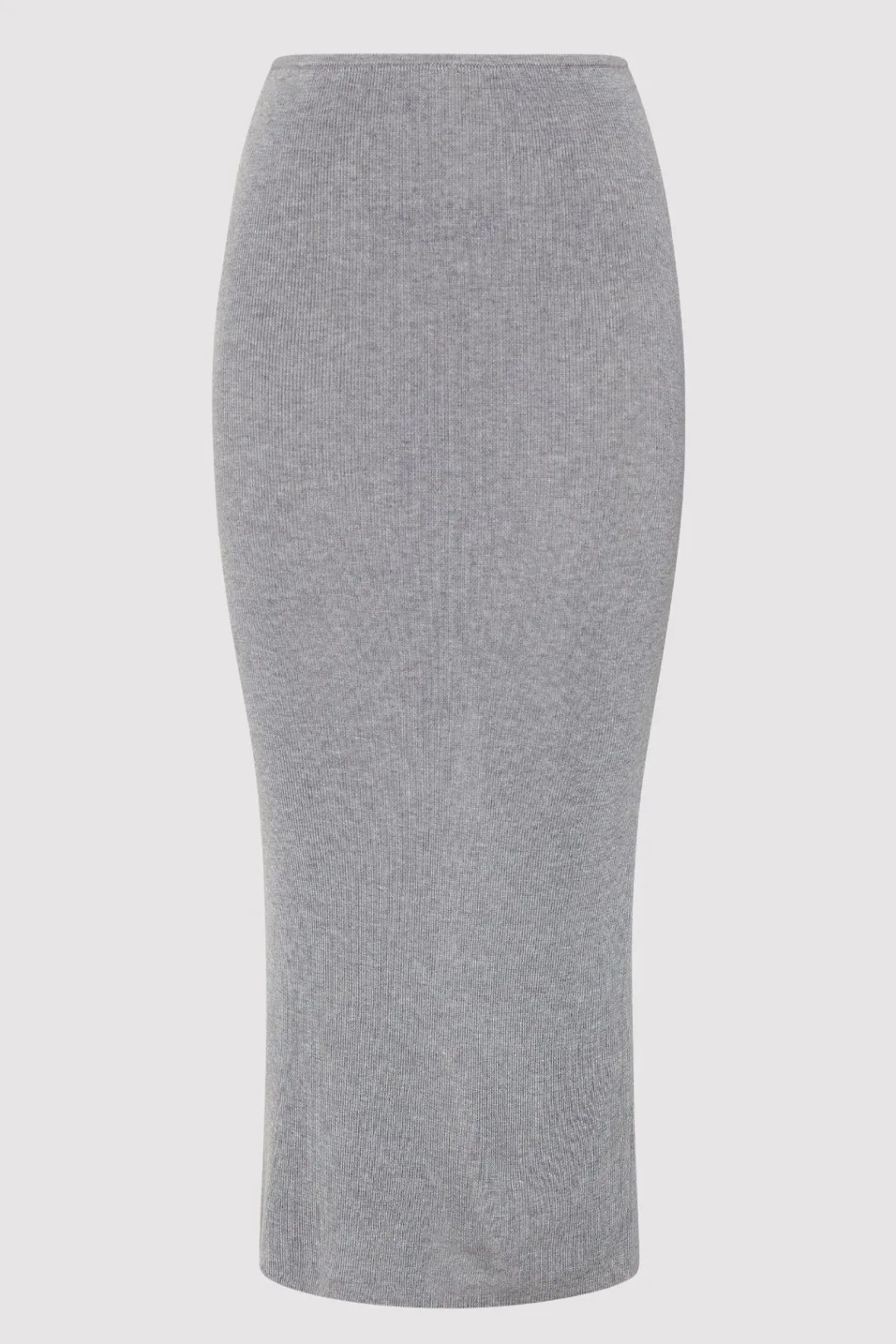 Knitwear*St. Agni Low Waist Knit Skirt - Grey Marle