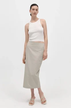 Skirts*St. Agni Low Waist Pencil Skirt - Birch