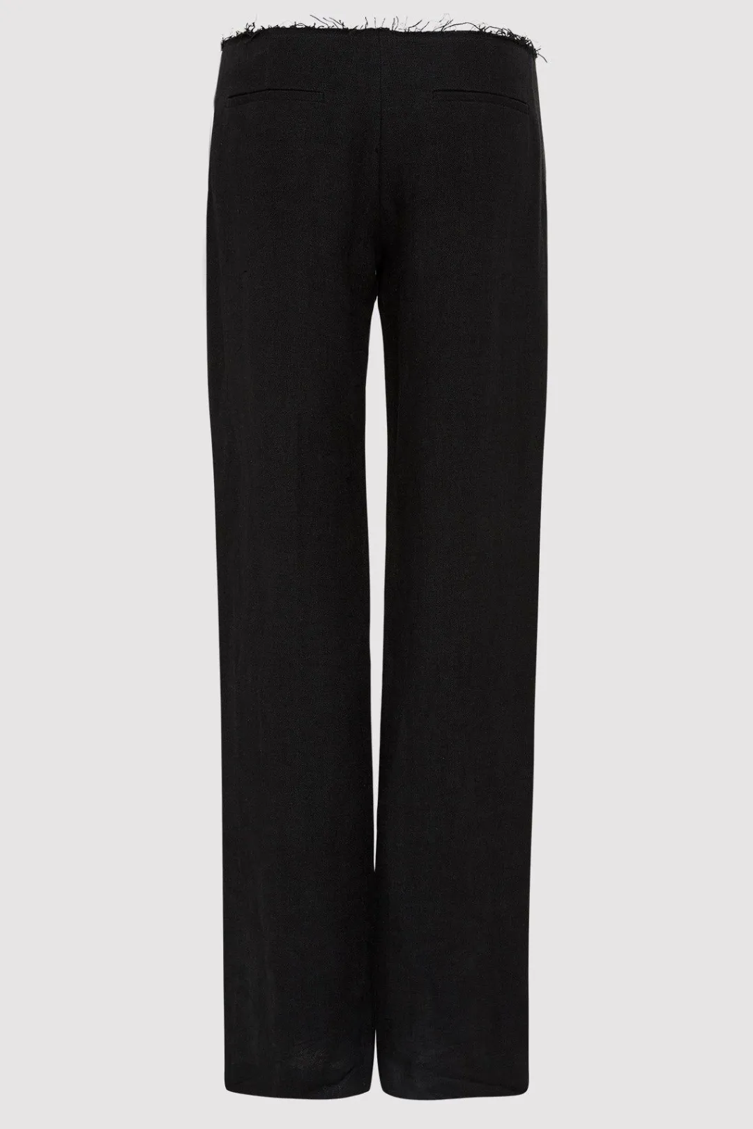 Pants*St. Agni Low Waist Raw Edge Pants - Black