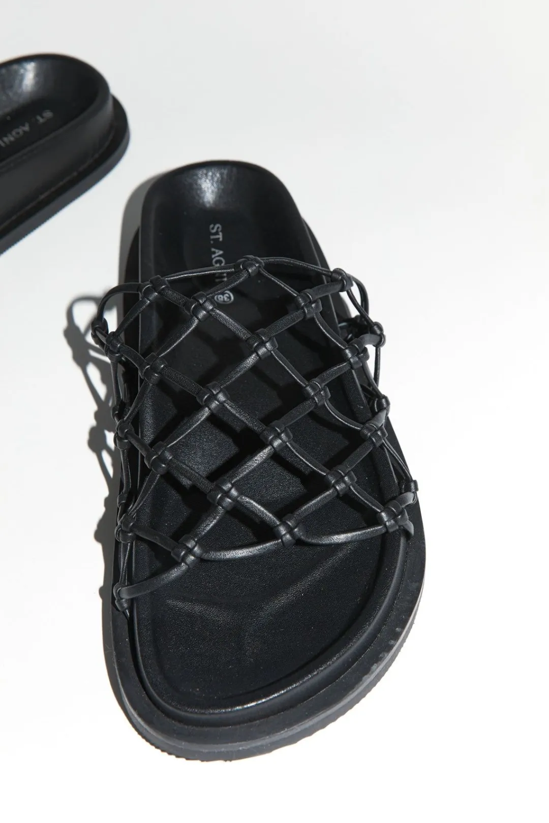 Slides*St. Agni Macrame Gio Slide - Black