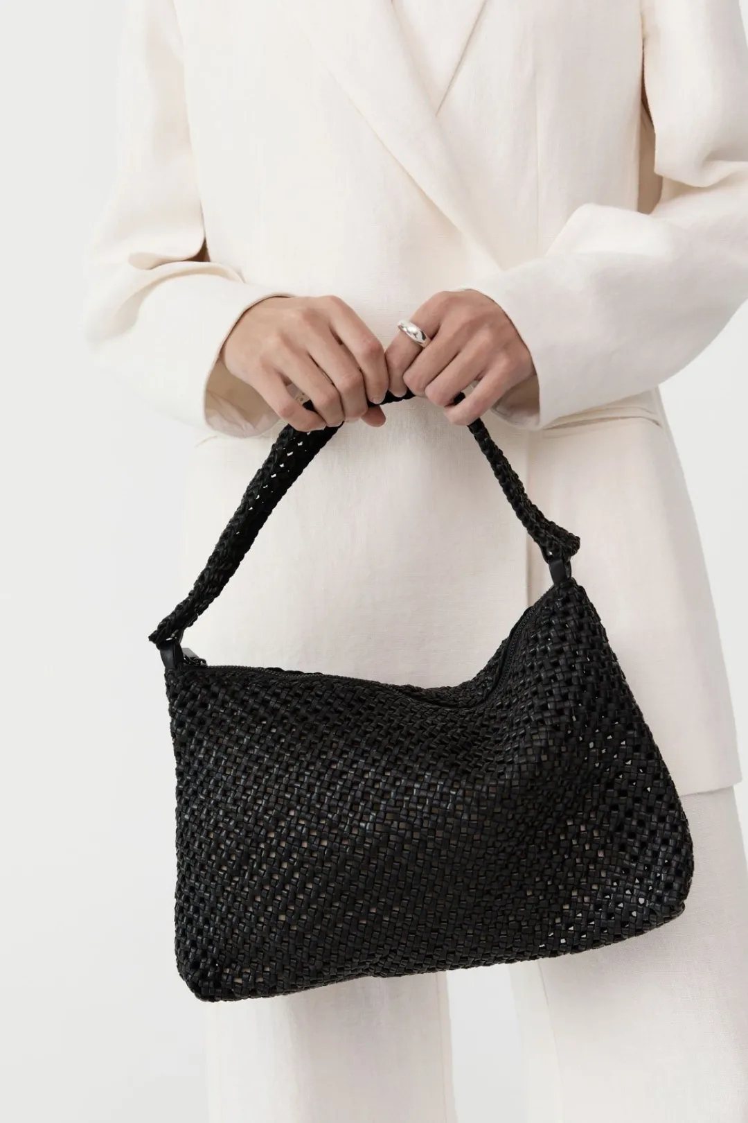 Bags*St. Agni Macrame Shoulder Bag - Black