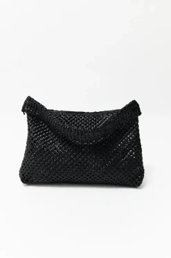 Bags*St. Agni Macrame Shoulder Bag - Black