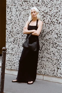 Bags*St. Agni Macrame Shoulder Bag - Black