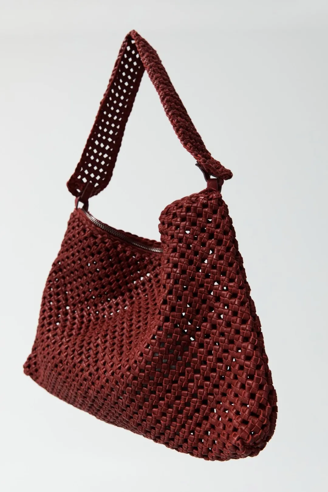 Bags*St. Agni Macrame Shoulder Bag - Rouge