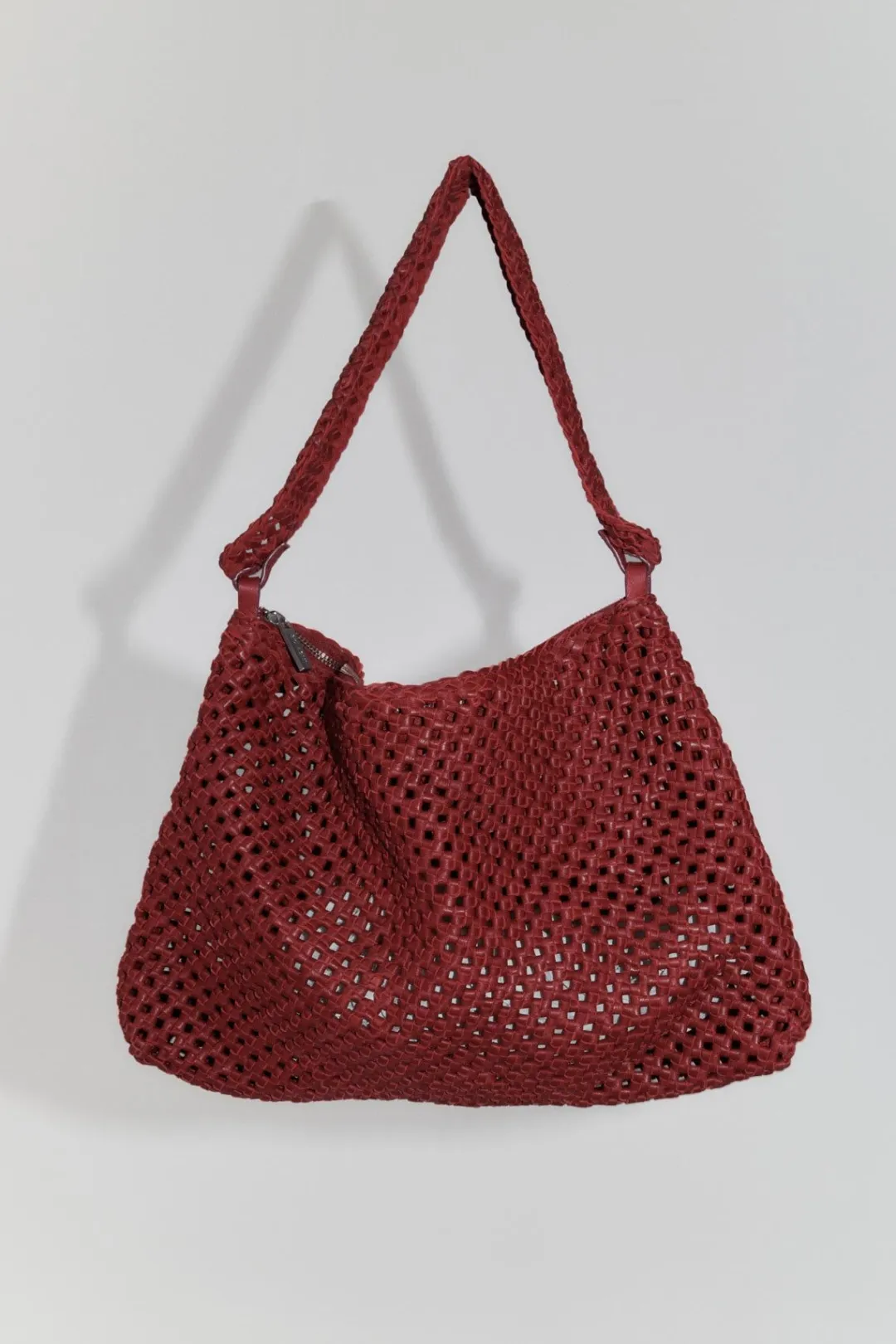 Bags*St. Agni Macrame Shoulder Bag - Rouge