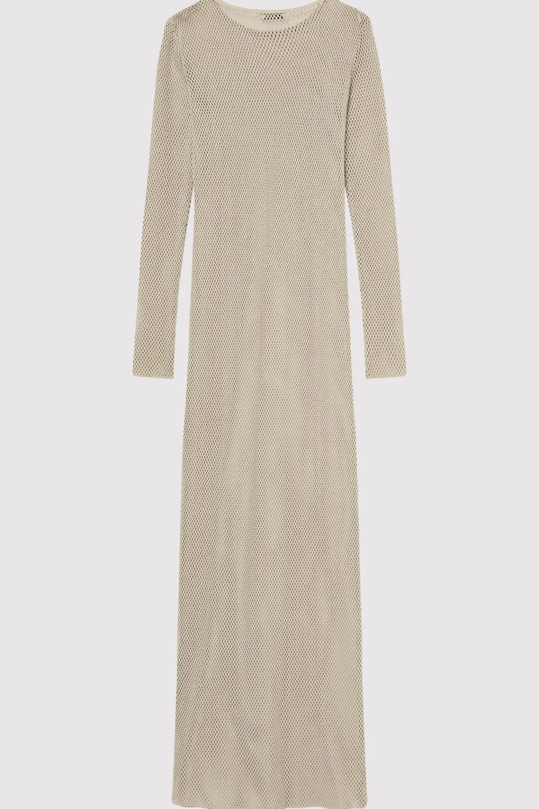 Knitwear*St. Agni Mesh Long Sleeve Dress - Aloe