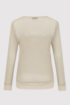 Jumpers*St. Agni Mesh Long Sleeve Top - Aloe