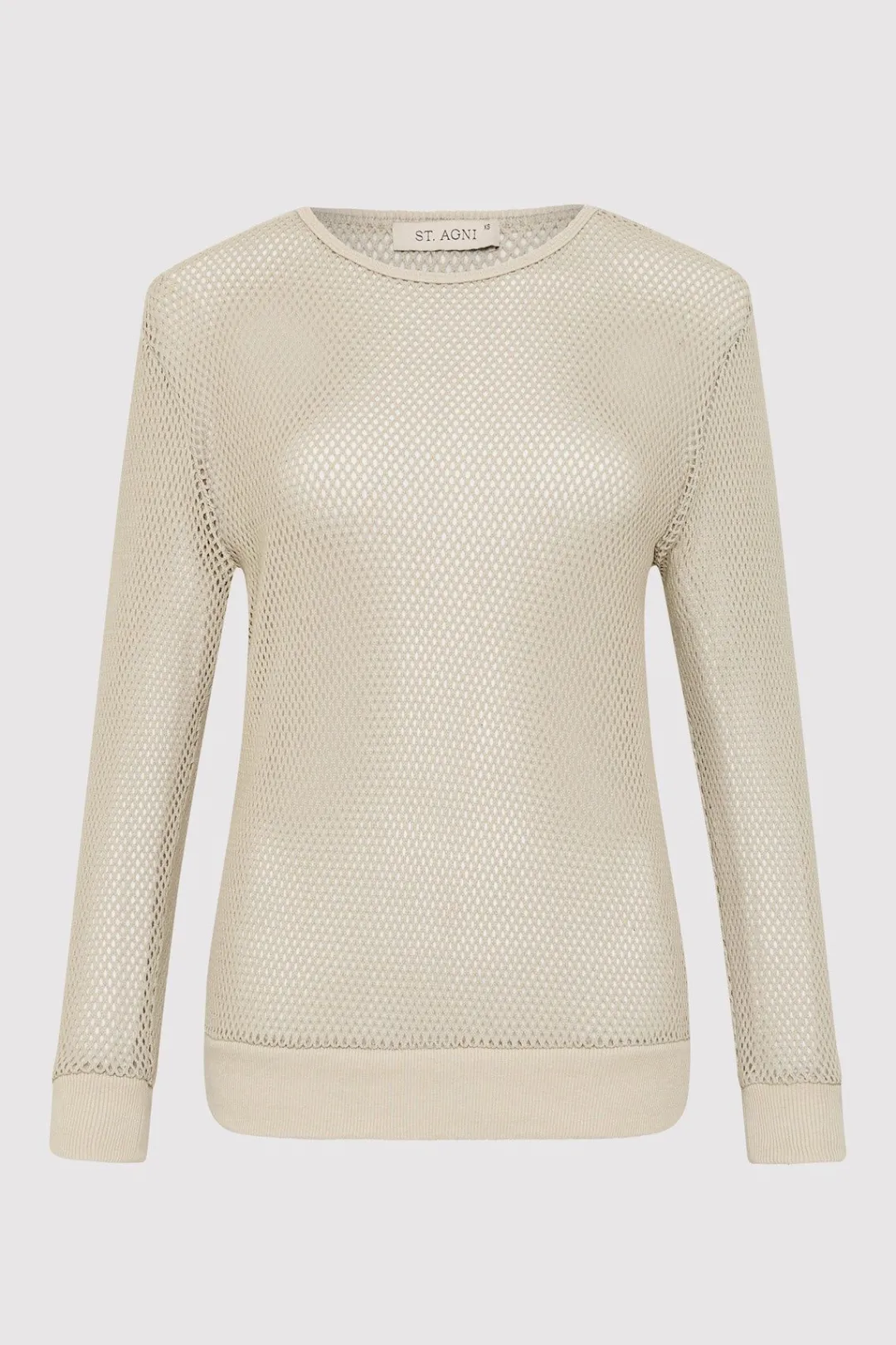 Knitwear*St. Agni Mesh Long Sleeve Top - Aloe