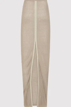 Knitwear*St. Agni Mesh Maxi Skirt - Fog