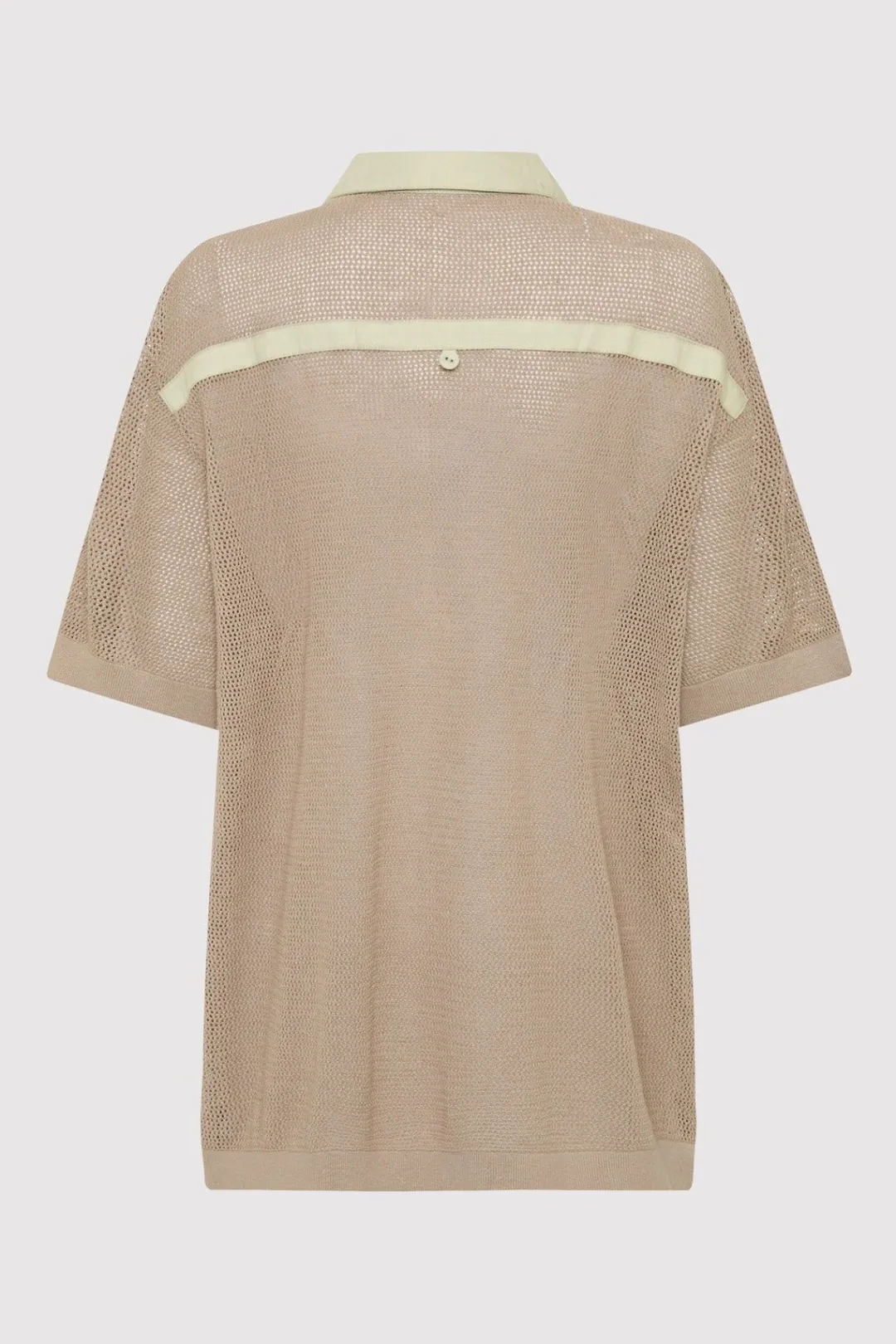 Knitwear*St. Agni Mesh Short Sleeve Shirt - Fog