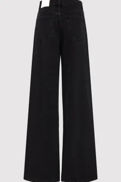 Pants*St. Agni Mid Rise Wide Leg - Washed Black