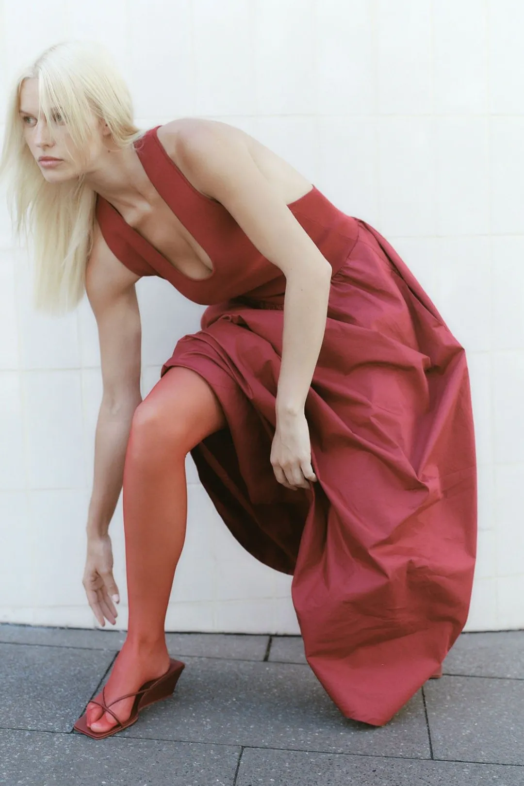 Wedges*St. Agni Minimal Low Wedge - Rouge