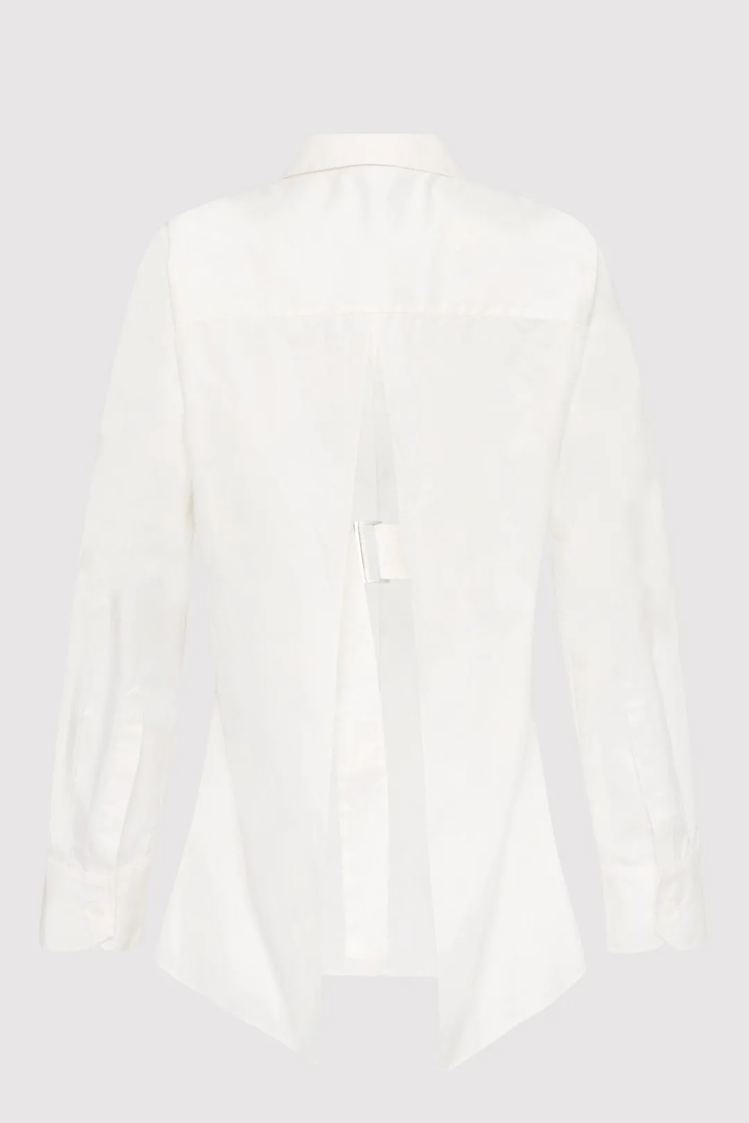 Tops*St. Agni Open Back Shirt - White