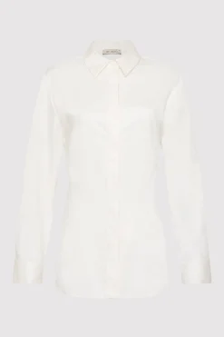 Shirts*St. Agni Open Back Shirt - White
