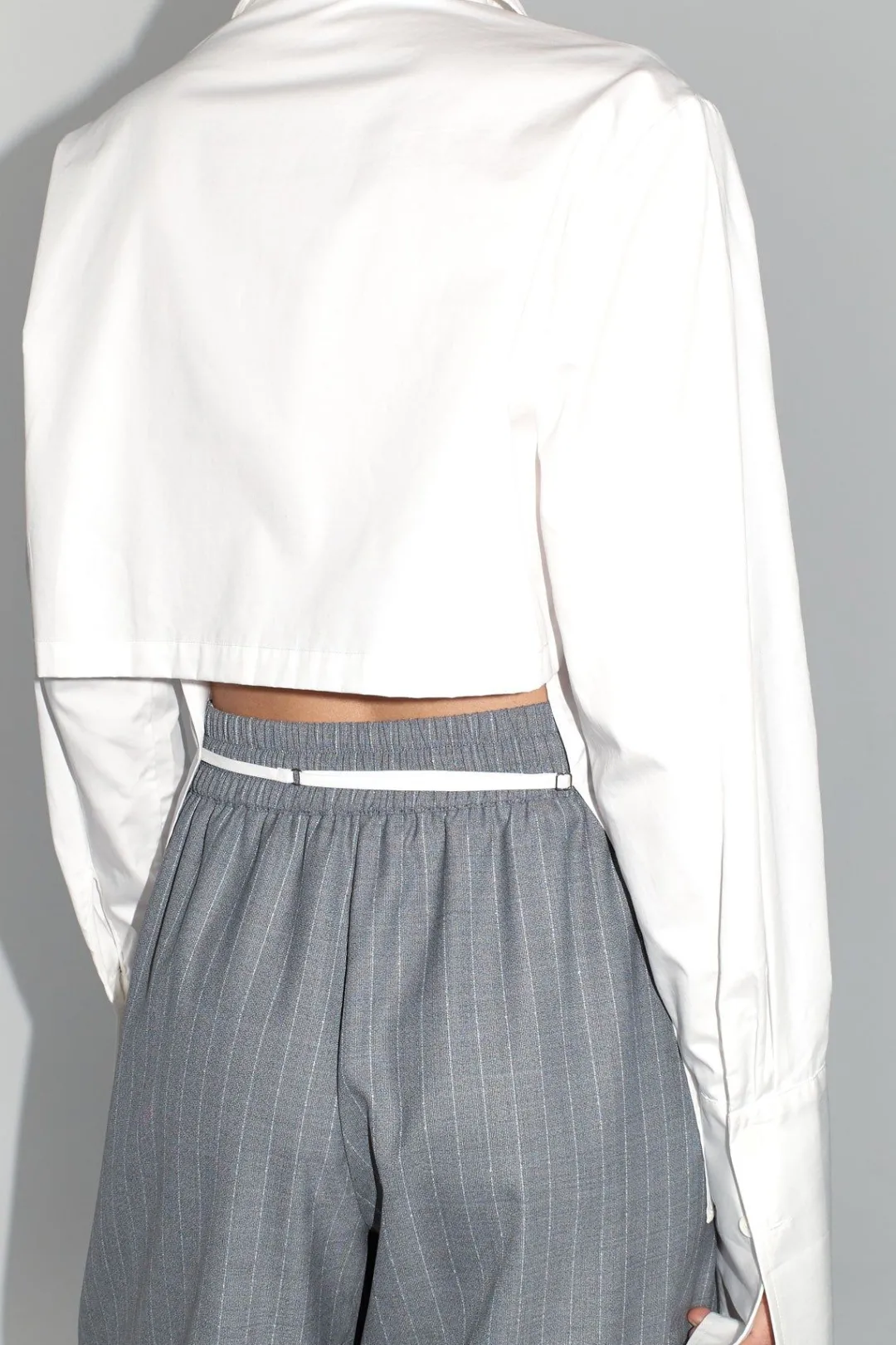 Shirts*St. Agni Open Back Shirt - White
