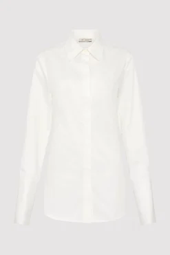 Shirts*St. Agni Open Back Shirt - White