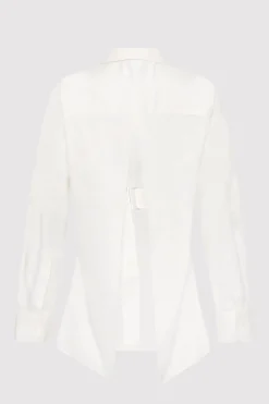 Tailoring*St. Agni Open Back Shirt - White