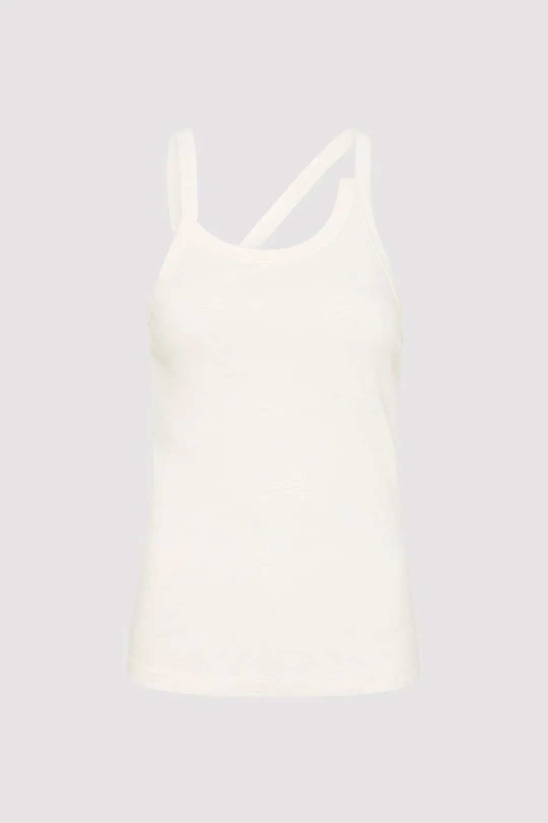 Basics*St. Agni Organic Cotton Abstract Singlet - White