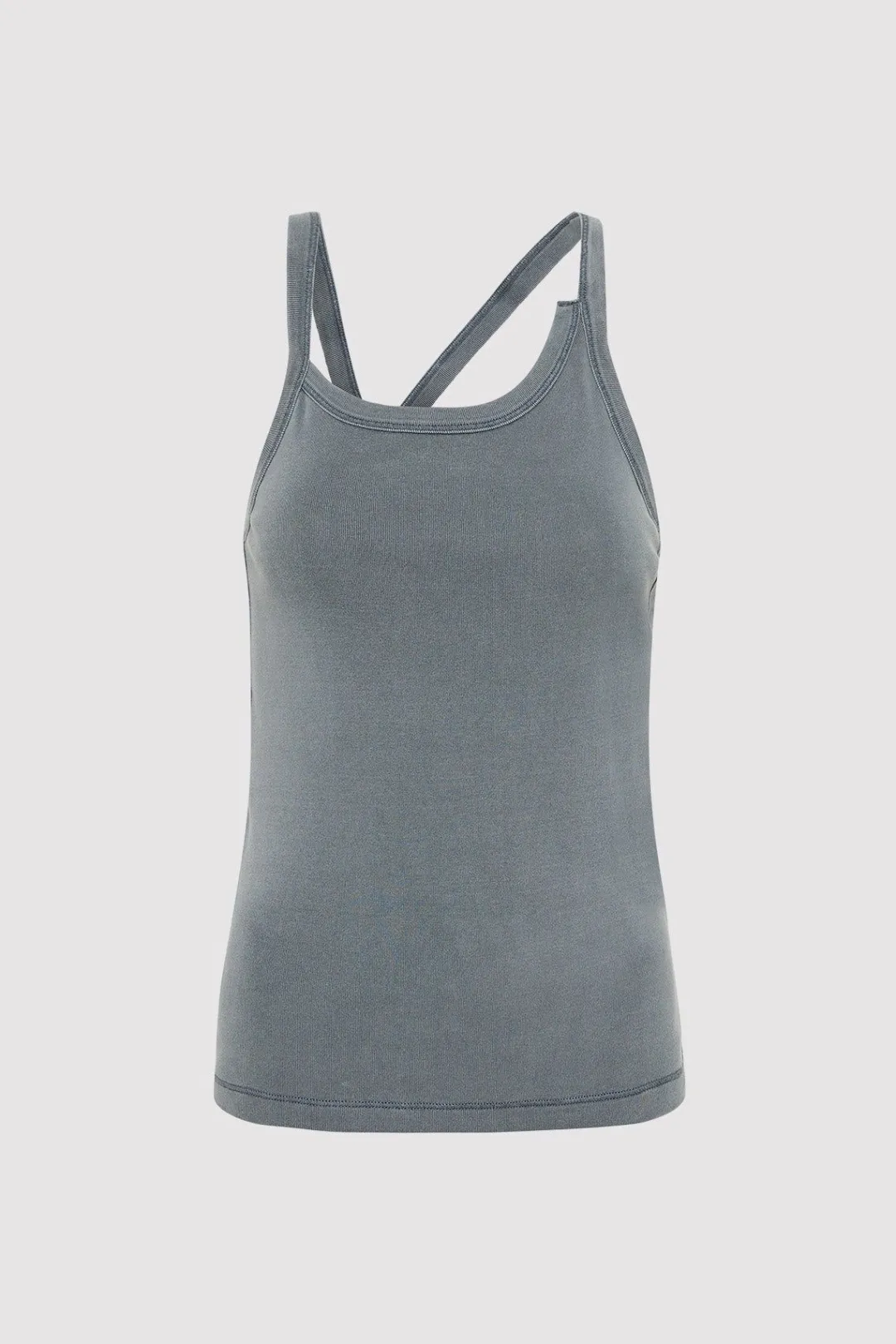 Singlets*St. Agni Organic Cotton Abstract Singlet - Diesel Grey