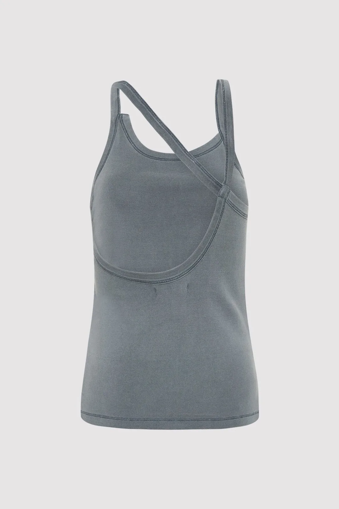 Singlets*St. Agni Organic Cotton Abstract Singlet - Diesel Grey