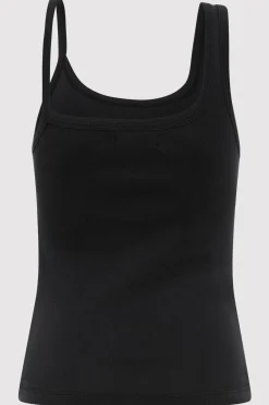Basics*St. Agni Organic Cotton Asymm Tank - Black